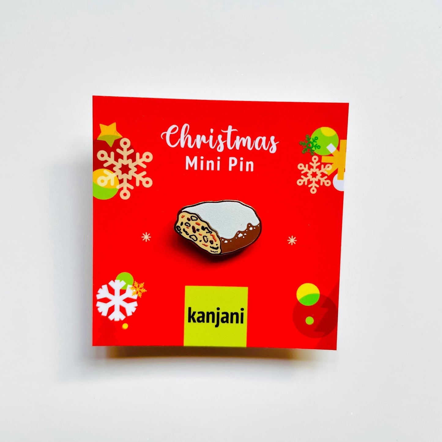 Stollen enamel pin