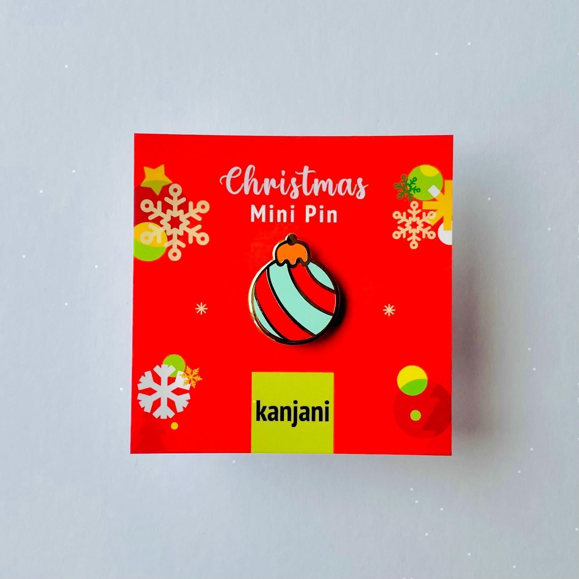 Red and blue striped gold hard enamel pin badge