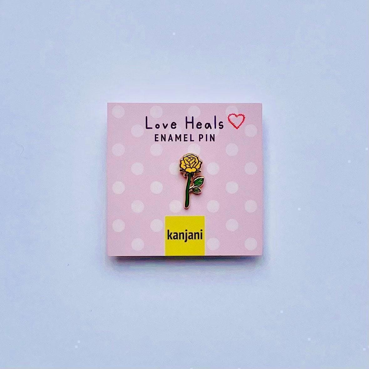 Yellow rose gold hard enamel minI pin