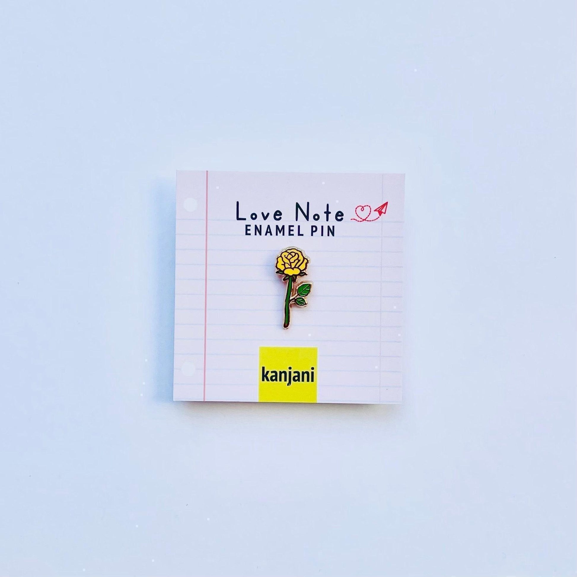 Yellow rose gold hard enamel mini pin
