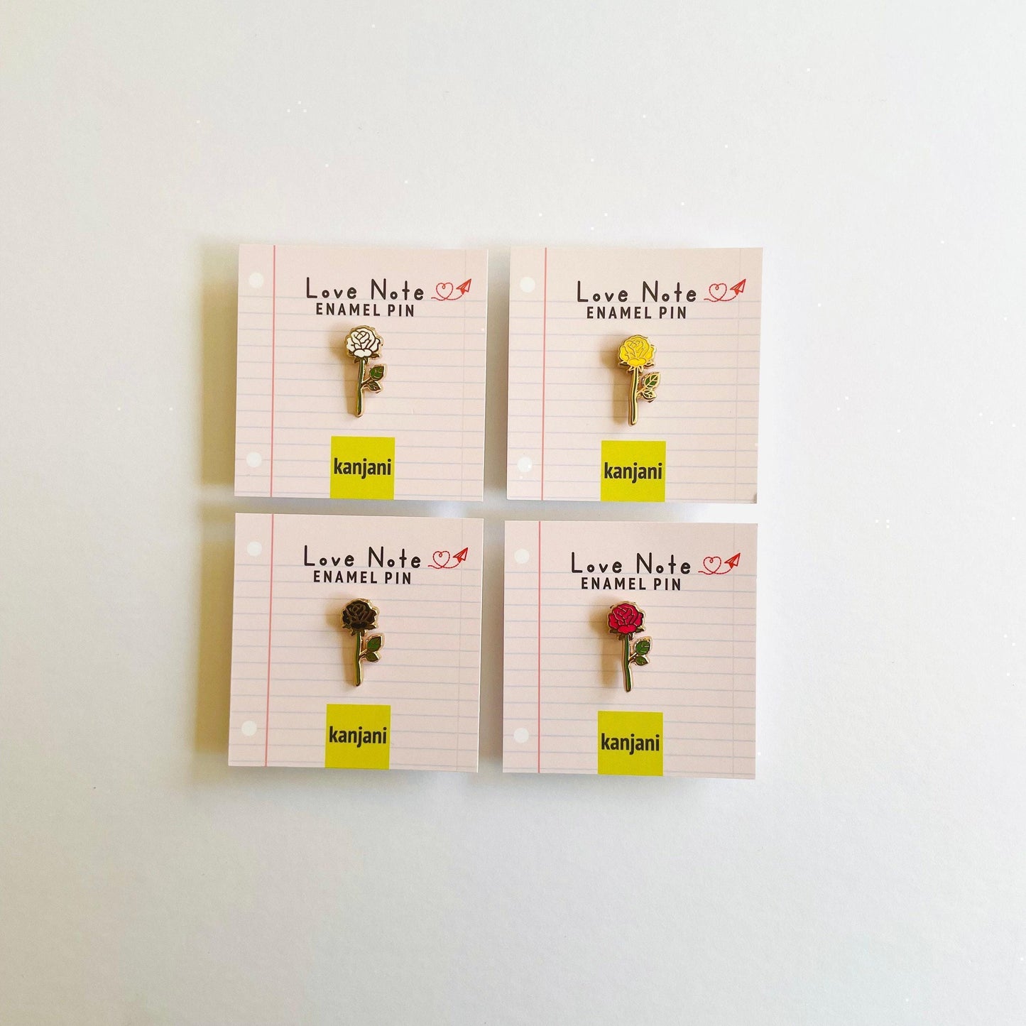 White Rose Mini Enamel Pin, June Birth Flower, Christmas gift, stocking stuffer, Advent calendar