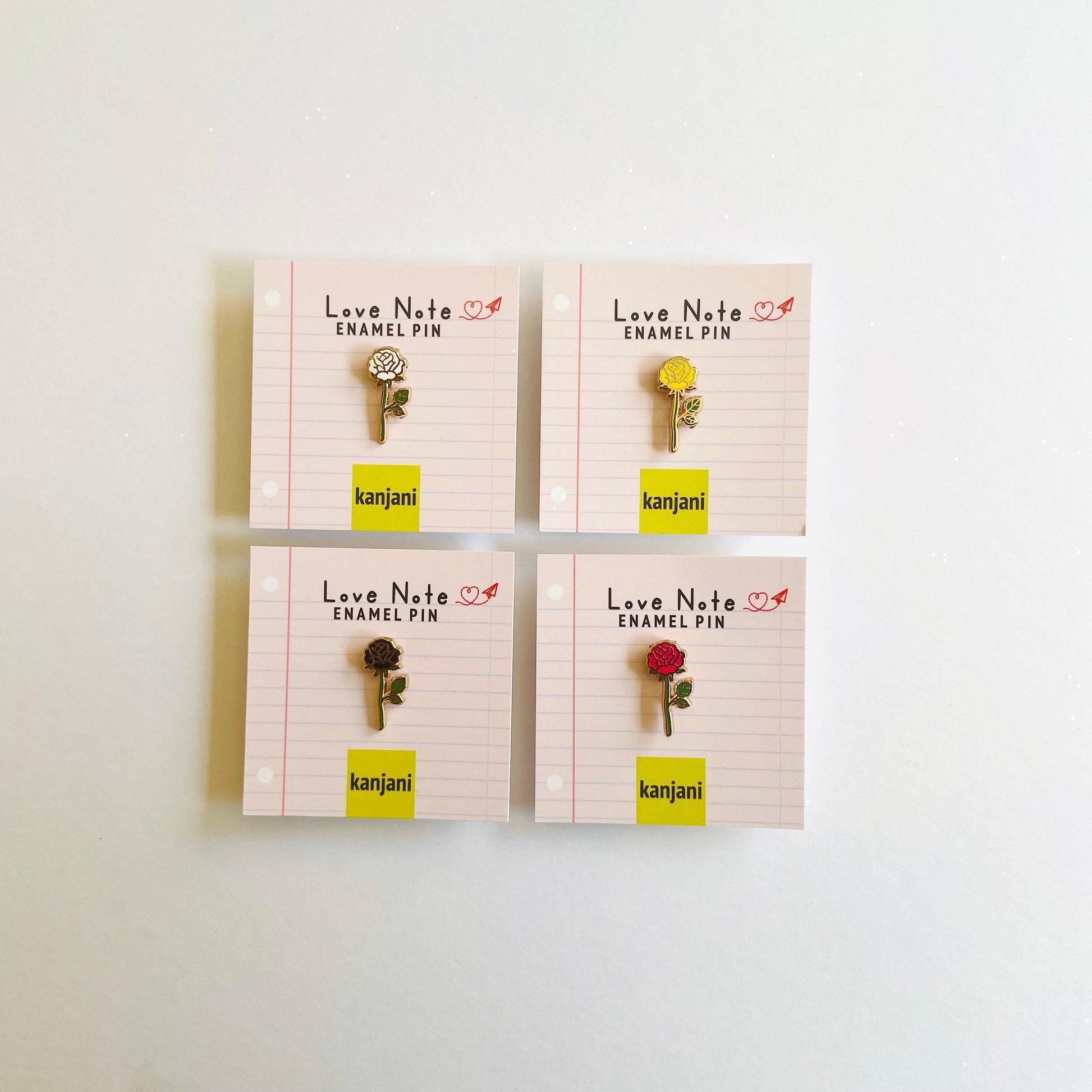 White Rose Mini Enamel Pin, June Birth Flower, Christmas gift, stocking stuffer, Advent calendar