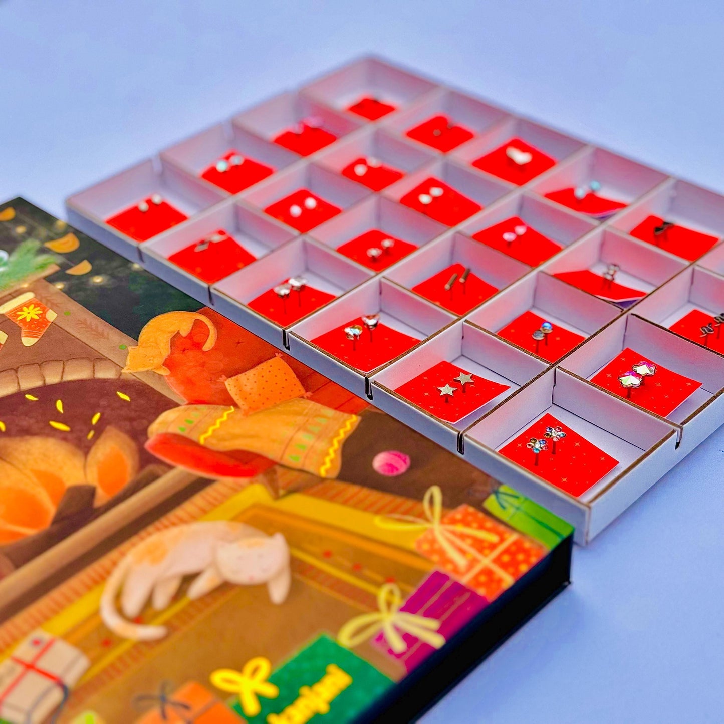 Enamel Pin Advent Calendar – Luxury Christmas Gift, Party Game, family stocking stuffer, Advent calendar