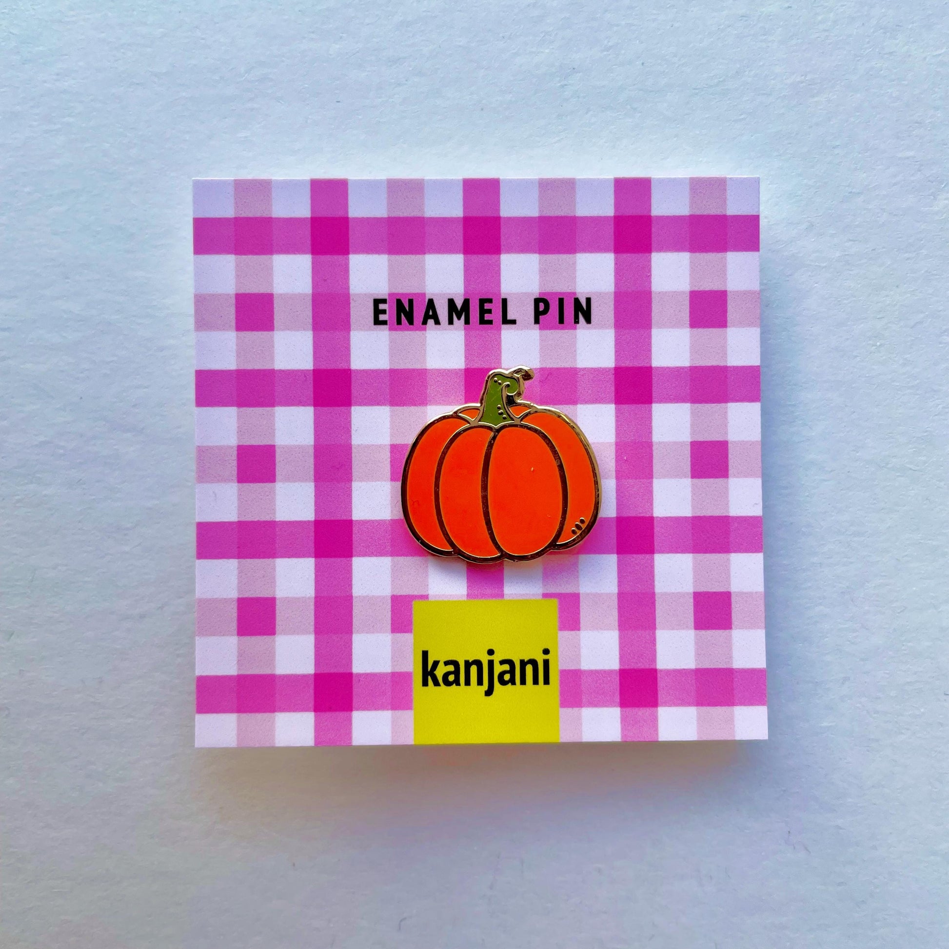 Pumpkin Enamel Pin: Picnic badge, Vegan Gift, Farm Decor, Christmas stocking stuffer, Advent calendar