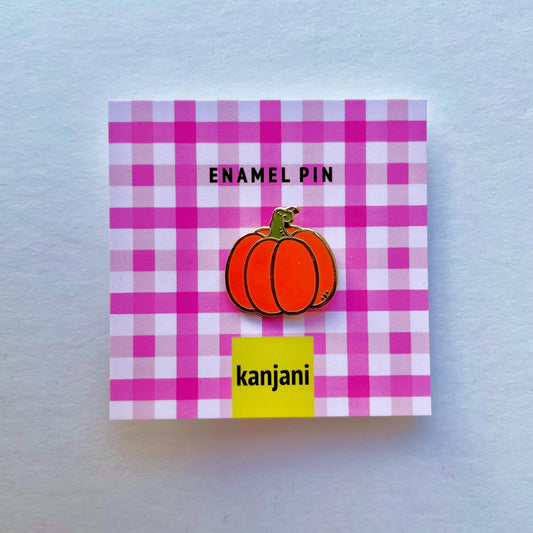 Pumpkin Enamel Pin: Picnic badge, Vegan Gift, Farm Decor, Christmas stocking stuffer, Advent calendar