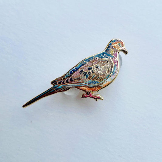 Dove Lapel Pin - Wisconsin peace, game Bird, Christmas gift, stocking stuffer, Advent calendar