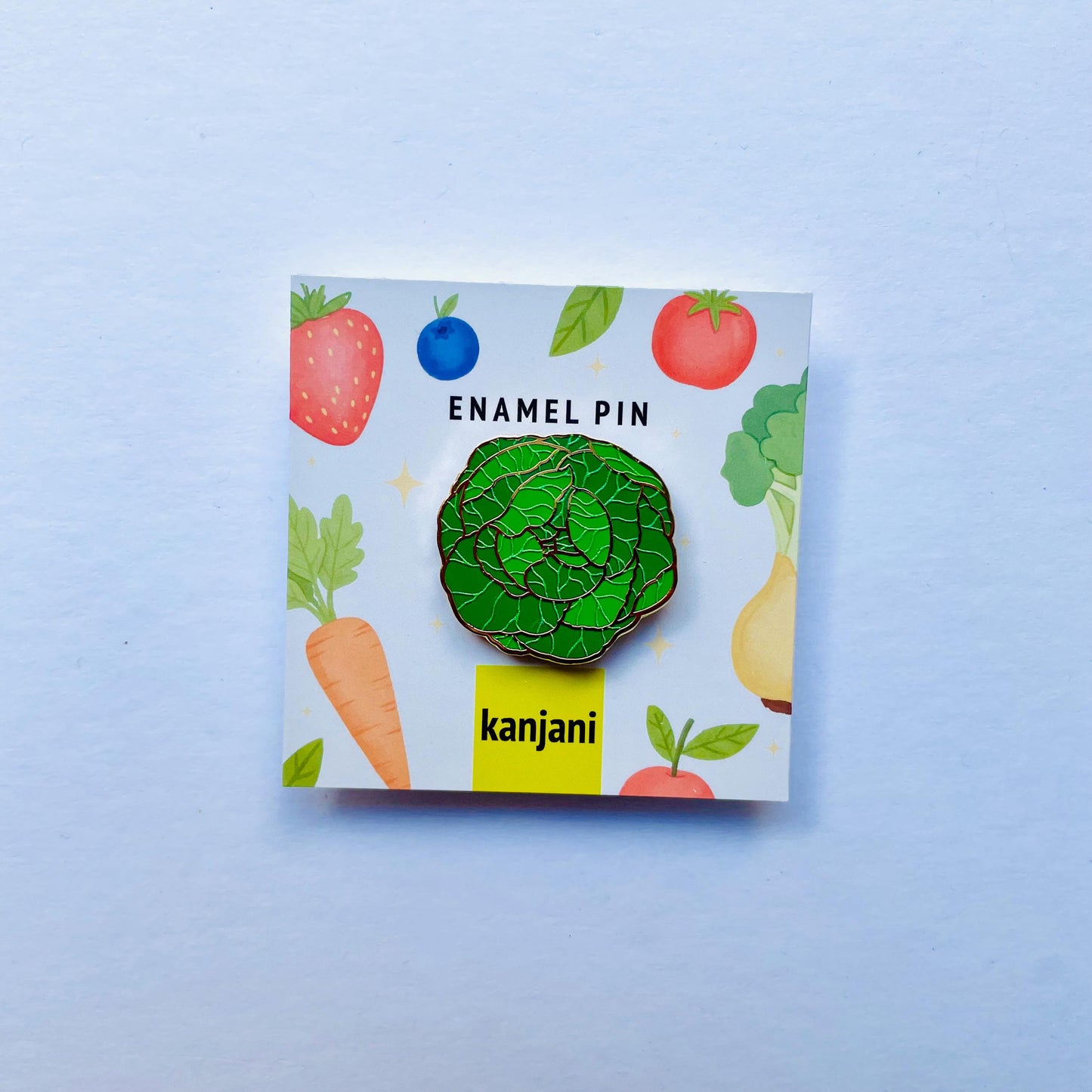Green Cabbage luxury gold hard enamel lapel pin badge