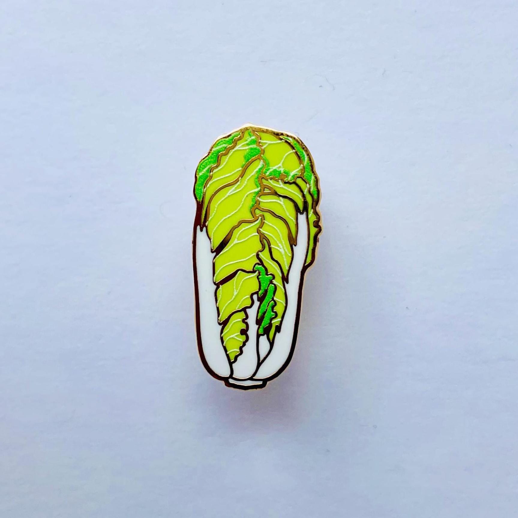 Napa Chinese Cabbage luxury gold hard enamel lapel pin badge