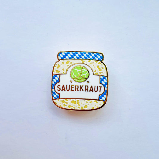 Sauerkraut Cabbage luxury gold hard enamel lapel pin badge