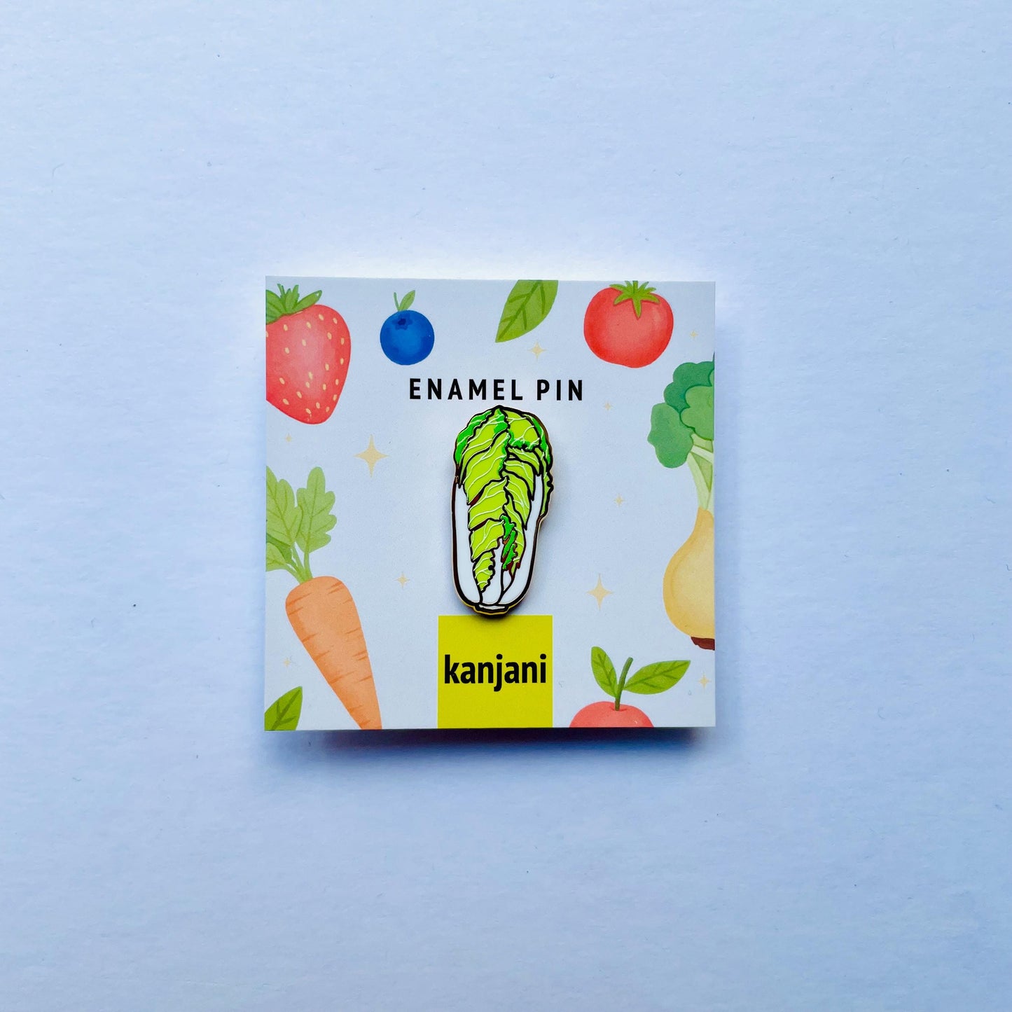 Napa Chinese Cabbage luxury gold hard enamel lapel pin badge