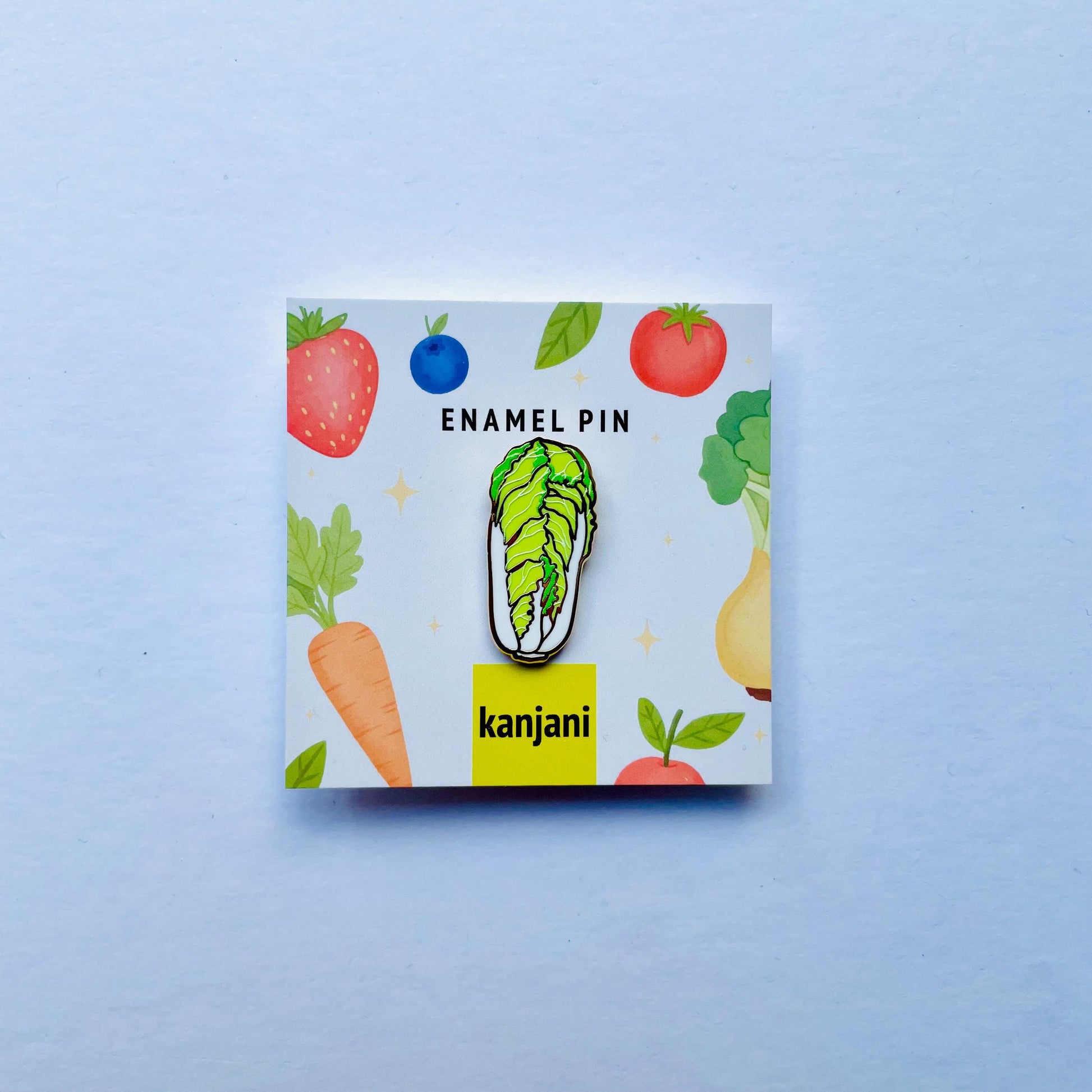Napa Chinese Cabbage luxury gold hard enamel lapel pin badge