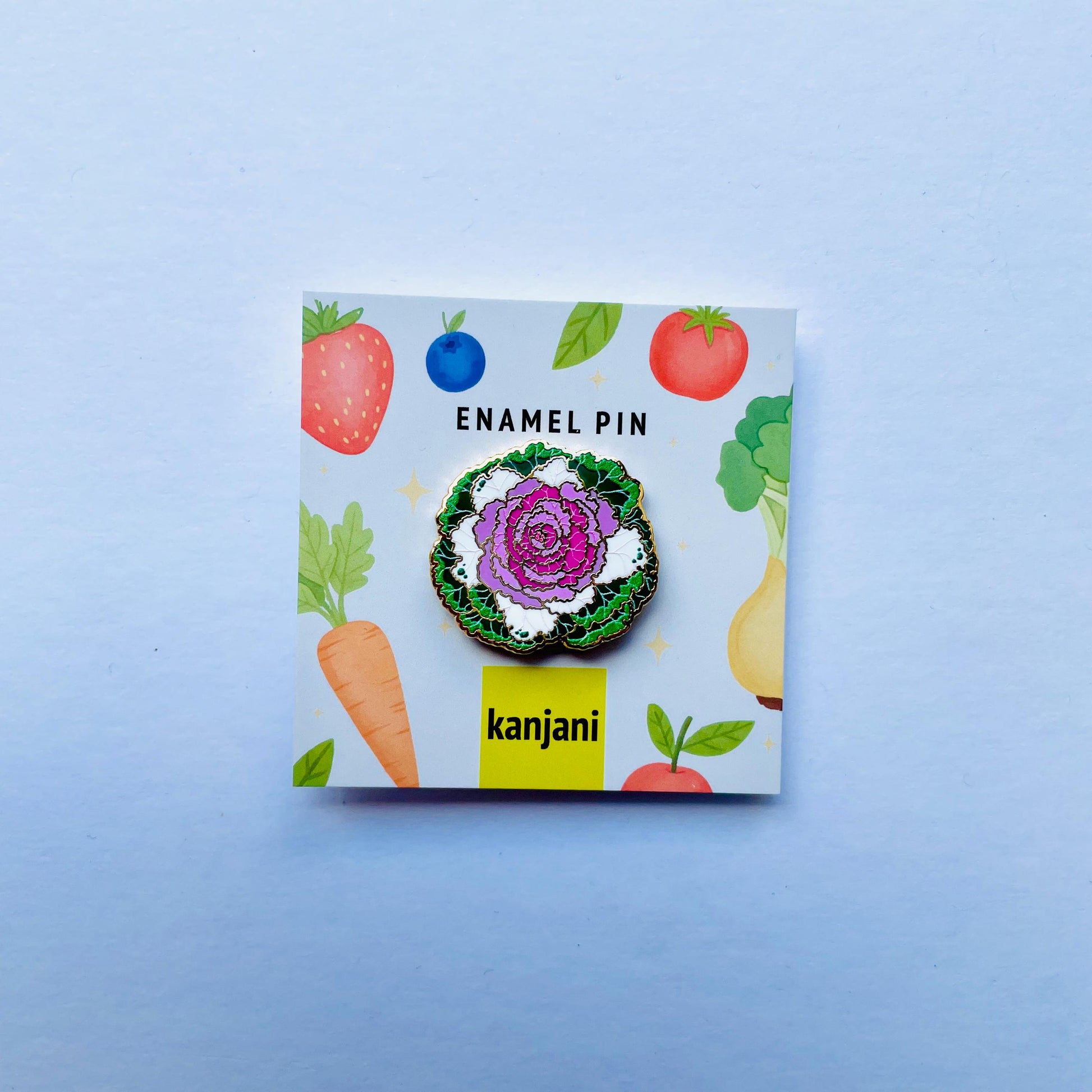 Cabbage Flower luxury gold hard enamel lapel pin badge