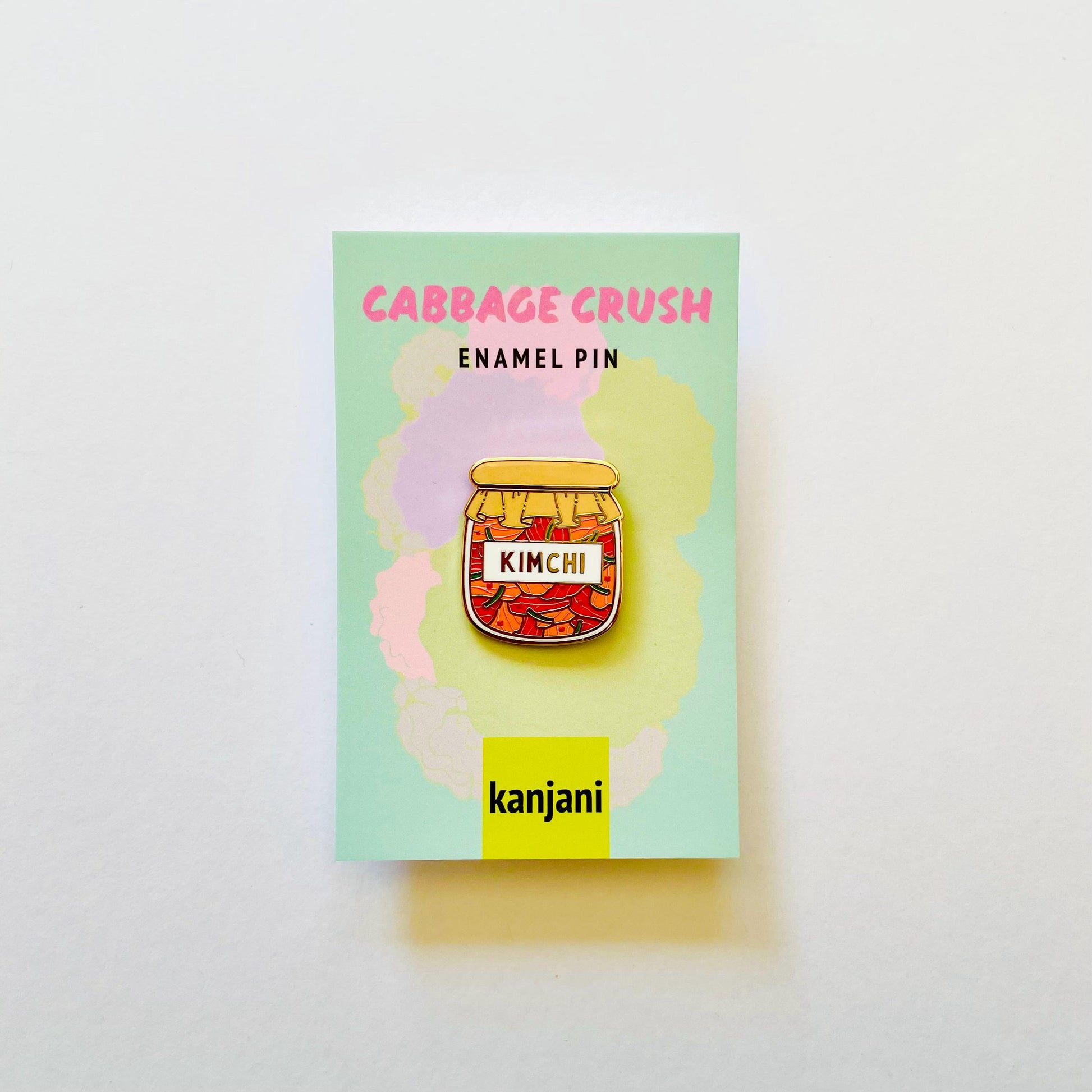 Kimchi Cabbage luxury gold hard enamel lapel pin badge
