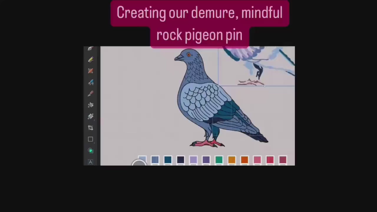 Pigeon Enamel pin gift, keychain, Rock Dove lapel brooch badge, birdwatching, Birder,