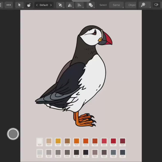 Puffin Enamel Pin, Sea Bird Brooch Badge, Gift, Christmas gift, stocking stuffer