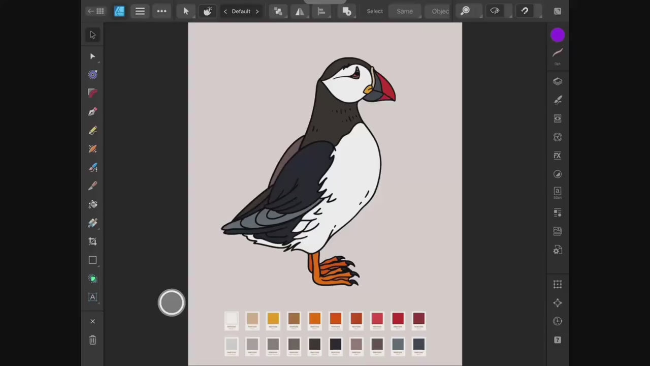 Puffin Enamel Pin, Sea Bird Brooch Badge, Gift, Christmas gift, stocking stuffer