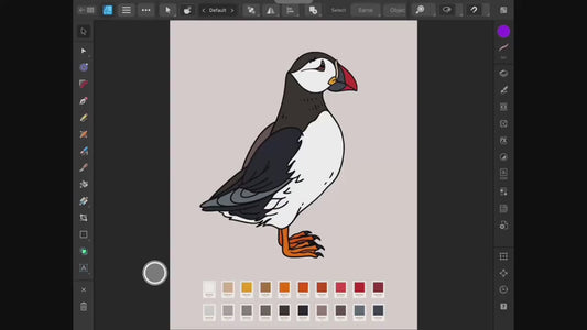 Puffin Enamel Pin, Sea Bird Brooch Badge, Gift, Christmas gift, stocking stuffer