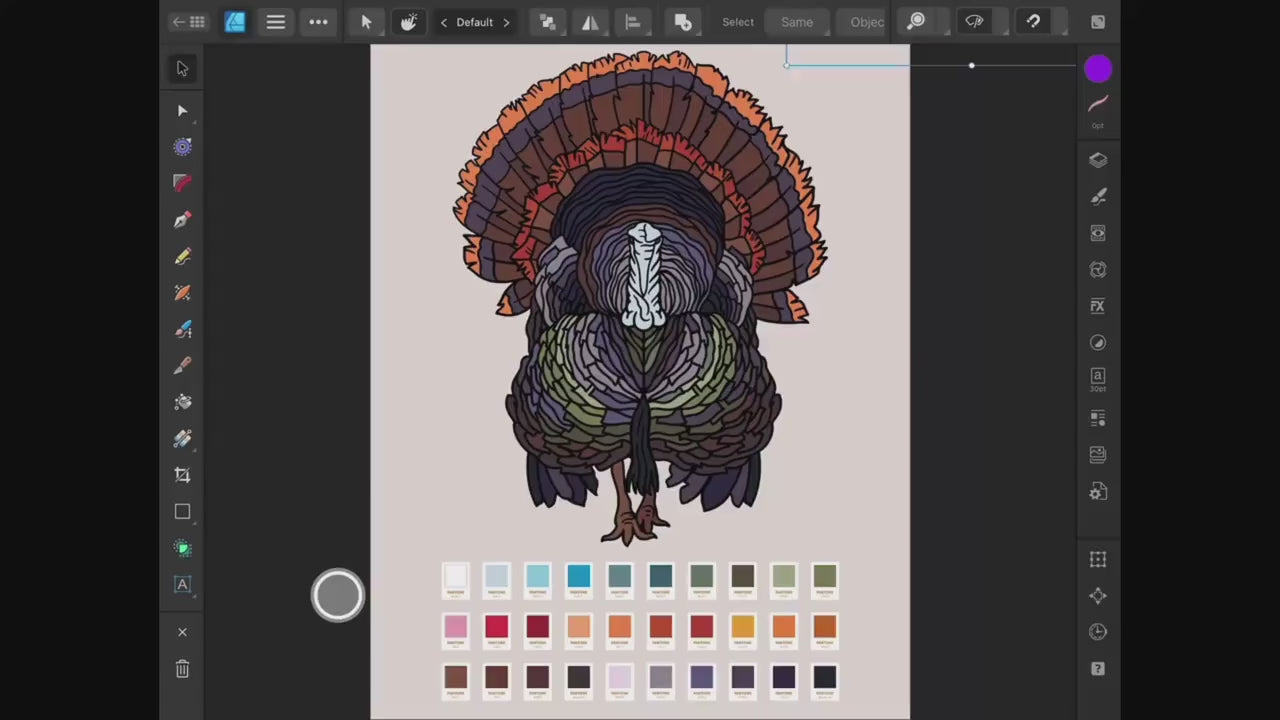 Wild Turkey Pin: Colorful Feathers - Gold Hard Enamel, Christmas gift, stocking stuffer