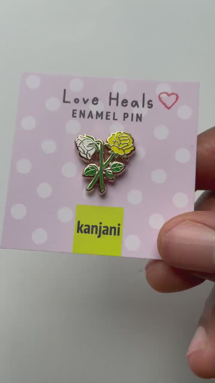 Friendship Rose Enamel Pin: June Birth Flower, Mini Gift, Christmas gift, stocking stuffer, Advent calendar