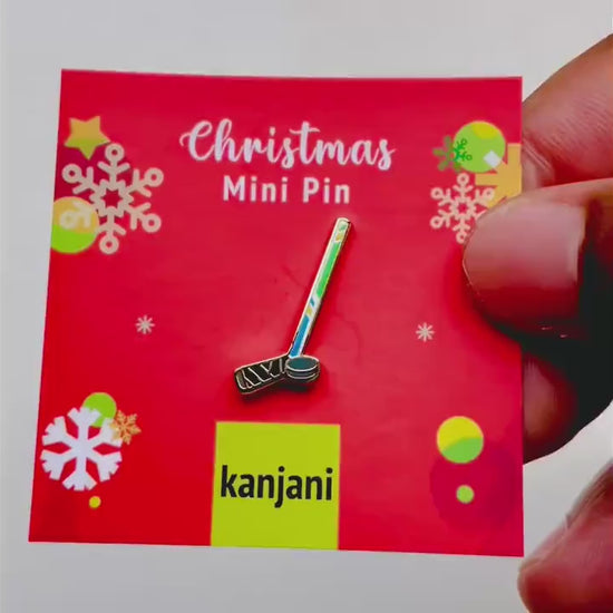 Ice Hockey Pin, Sports Lapel Pin,, Christmas stocking stuffer