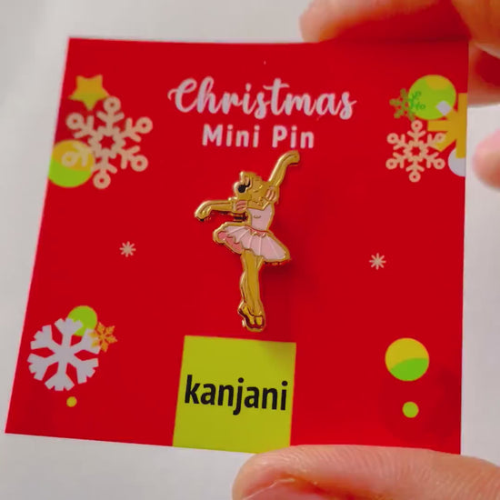 Ballerina Princess Enamel Pin – Sport lapel pin, Ballet Lover Gift, Christmas stocking stuffer, Advent calendar, Joy