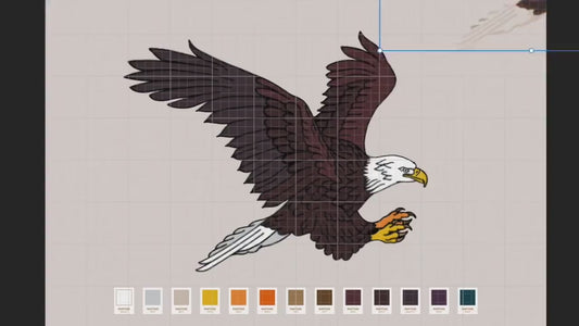 Bald Eagle Pin: Gold Hard Enamel Bird Brooch (1.5 inch), Christmas gift, stocking stuffer